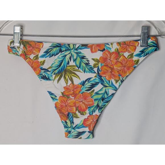 ONEILL Womens  Orange/ green Tropical bikini bottoms size Small - Picture 3 of 5